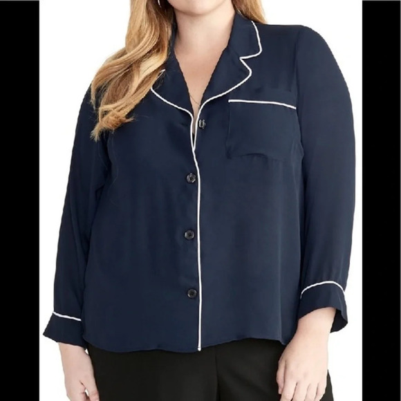 RACHEL Rachel Roy Tops - Rachel Roy – Nova Button Down Shirt (Plus Size)